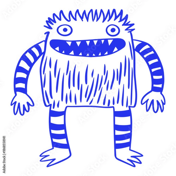 Obraz Smiling Monster Doodle