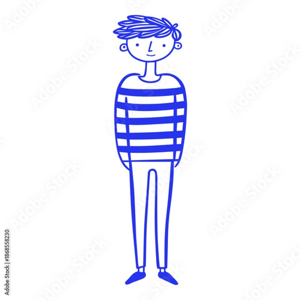 Obraz Young Man Doodle