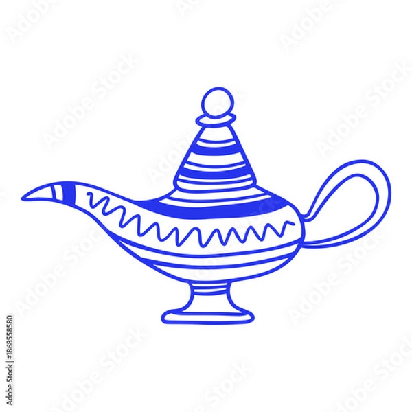 Obraz Aladdin Lamp Doodle