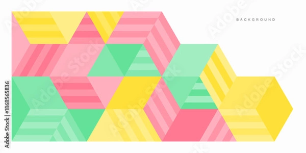 Obraz Abstract geometric technological background. Vector creative design.