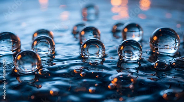 Obraz Green hydrogen water element abstract concept