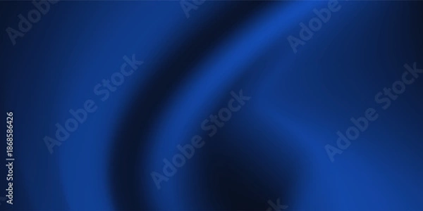 Obraz Dark Blue Gradient Abstract Background. Blurred Gradient with grain noise texture effect