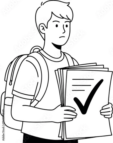 Fototapeta Blue vector file icon