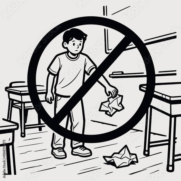 Fototapeta Empty vector file display