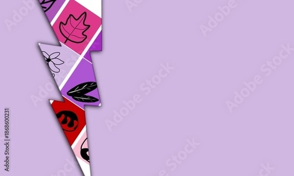 Obraz pink paper hearts