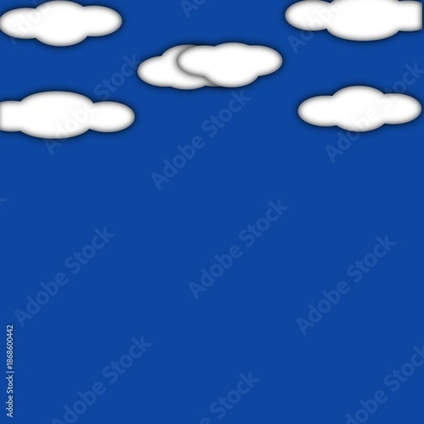 Obraz blue sky with clouds
