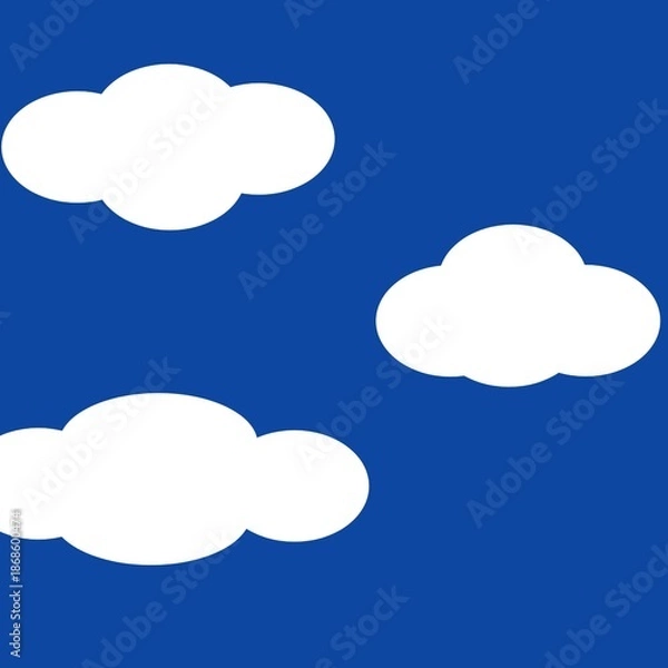 Obraz blue sky with clouds