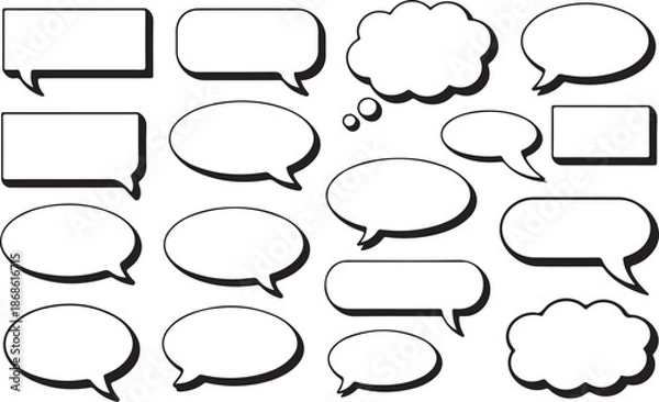 Fototapeta Speech Bubbles