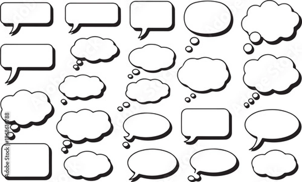 Fototapeta Speech Bubbles