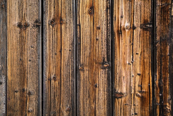 Obraz Weathered vertical wooden planks with rustic texture