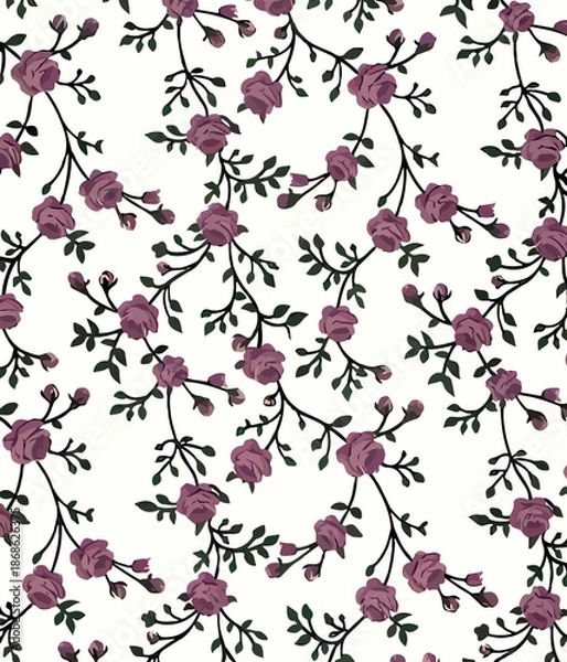 Fototapeta seamless floral pattern