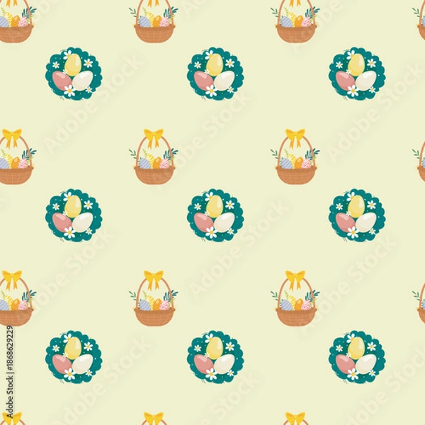 Obraz Easter seamless pattern