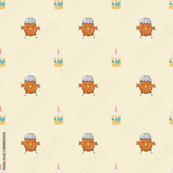 Obraz Easter seamless pattern