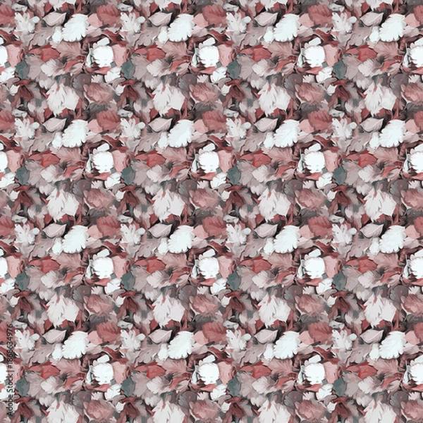 Fototapeta seamless pattern with blue flowers