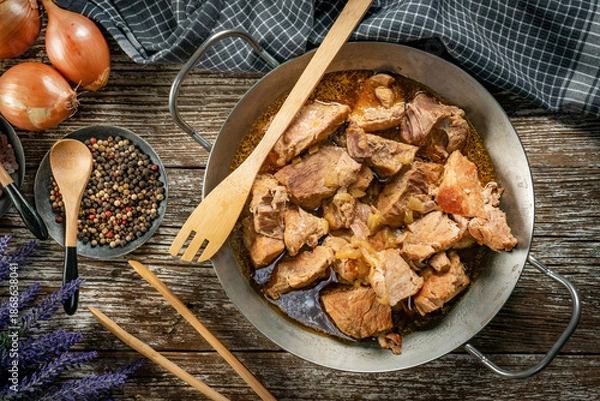 Obraz Stewed pork shoulder.