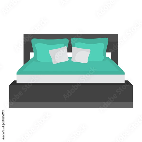 Obraz Bed color flat