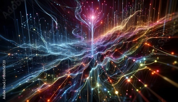 Obraz Vibrant neural network