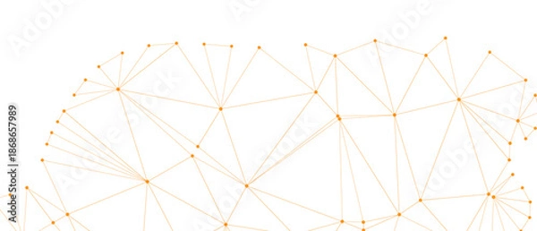 Fototapeta Complex network diagram