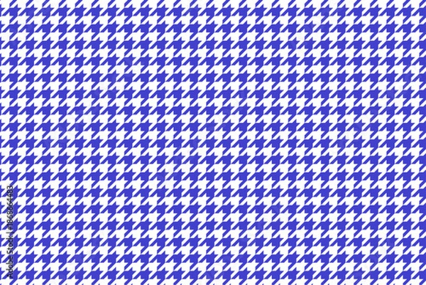 Obraz 青と白の千鳥格子パターン背景