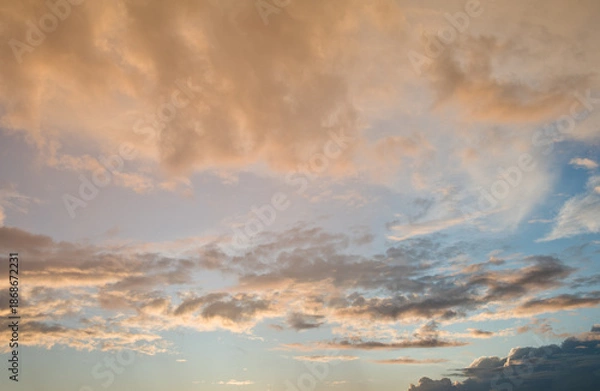 Obraz Pink clouds. Beautiful sunset sky 
