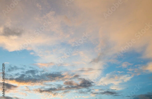 Obraz Pink clouds. Beautiful sunset sky