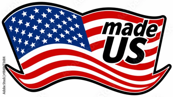 Obraz Flag, made us Vector