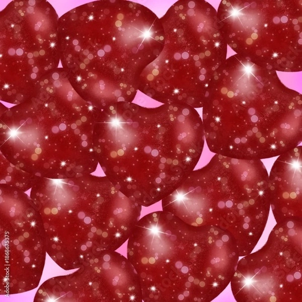 Obraz sparkling heart background