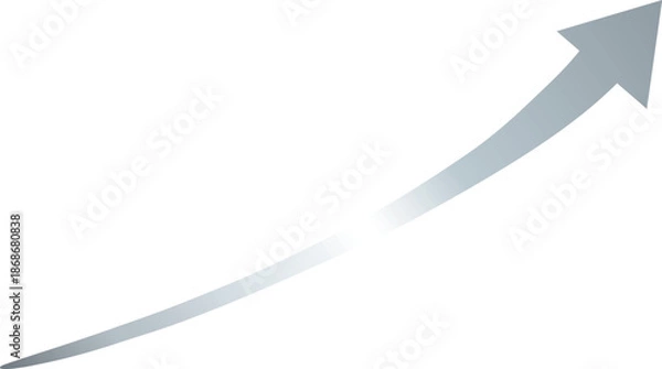 Obraz Silver Arrow Moving Upward