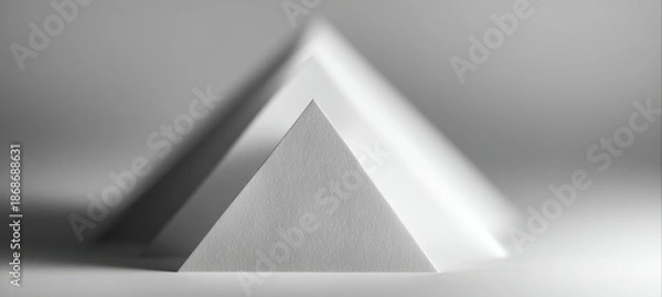 Obraz Seamless Triangle Pattern Background with Matte Tonal Shift and CTA Space