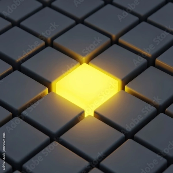 Obraz Illuminated grid pattern