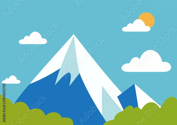 Obraz Landscape with a mountain