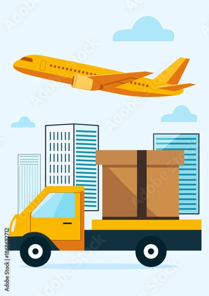 Fototapeta Delivery service