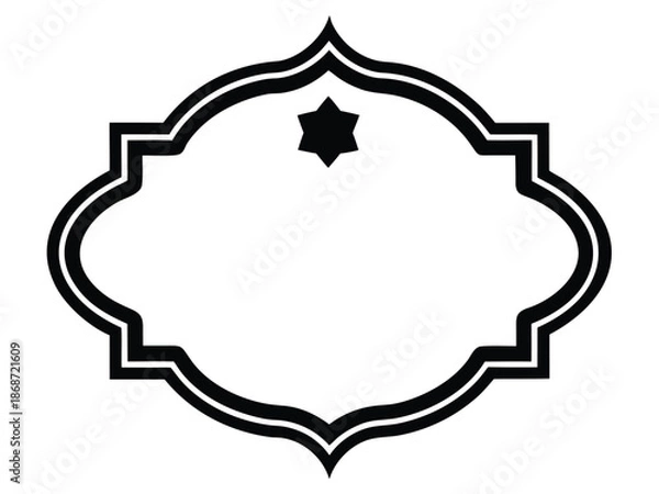 Obraz islamic decorative border