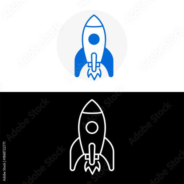 Fototapeta Data Processing and Business Analytics Acceleration Line Icon