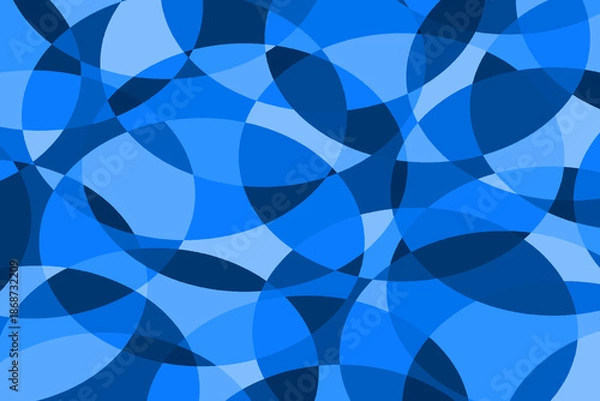 Obraz ランダムに重なる円のモザイク 1-17-2