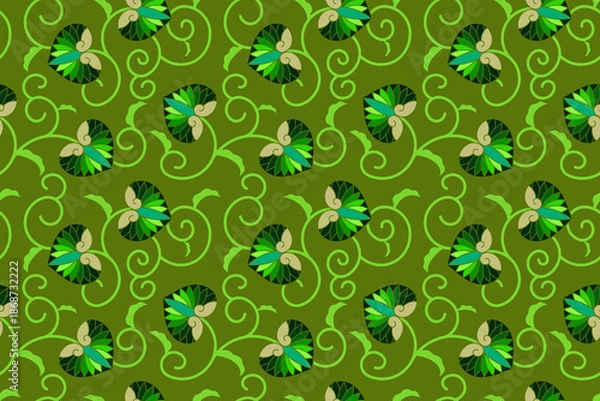 Obraz 葵唐草文様 1-4