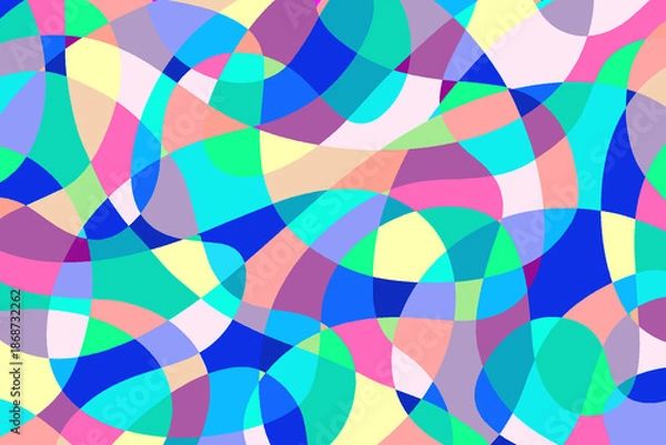 Obraz 曲線のモザイク 1-13