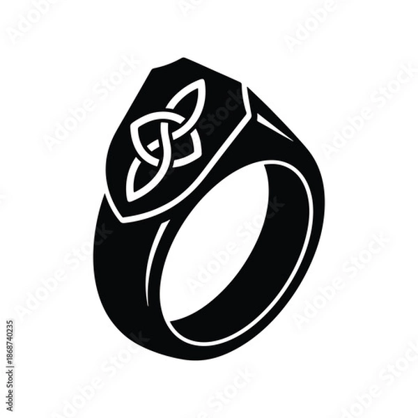 Obraz Shield Engraved Knot Ring Icon