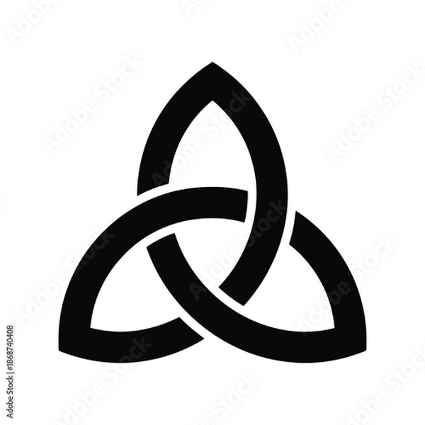 Obraz Thick Stroke Trinity Knot Icon