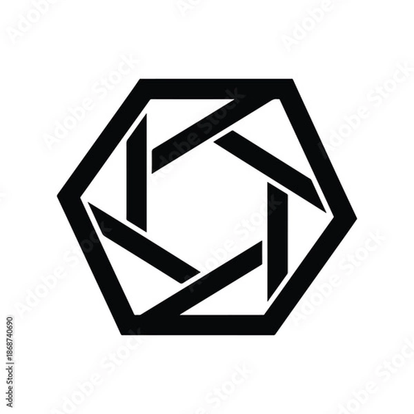 Obraz Angular Geometric Knot Icon