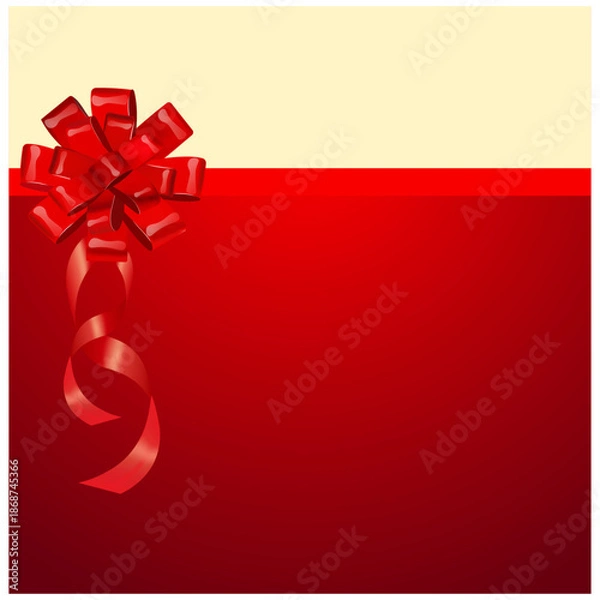 Obraz background gift with a red bow