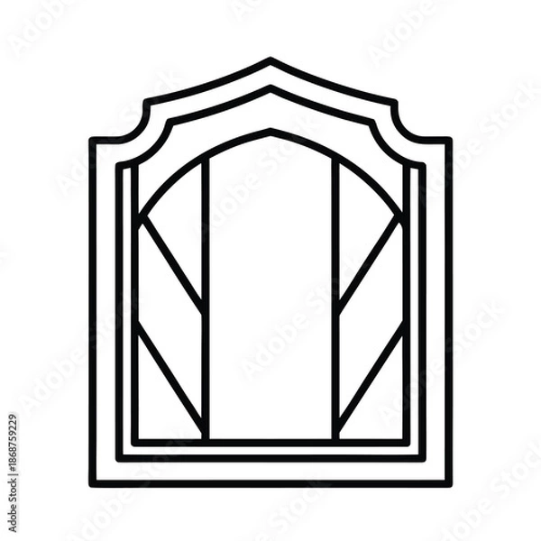 Fototapeta outline panel