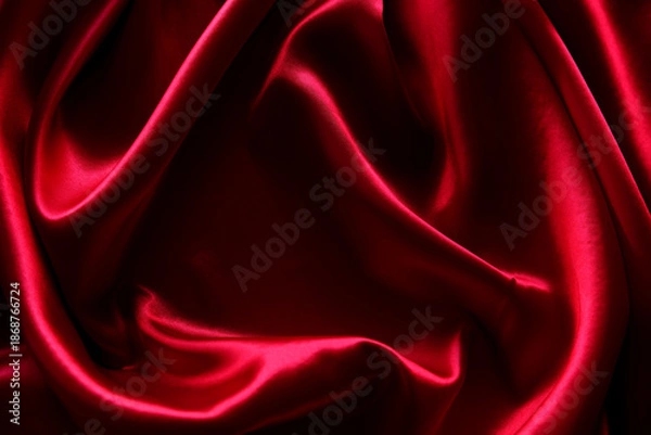 Obraz Red silk fabric