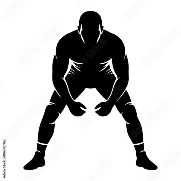 Obraz Wrestler Silhouette
