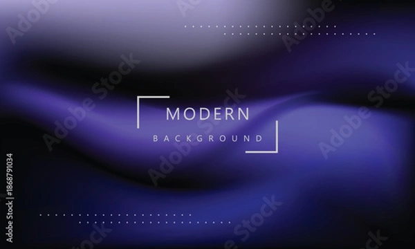 Obraz Dynamic colorful gradient blue color mesh background vector