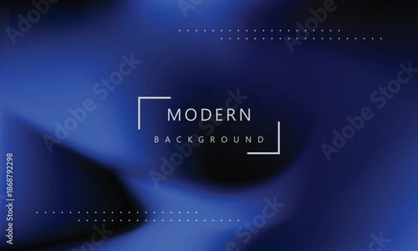 Obraz Dynamic colorful gradient blue color mesh background vector