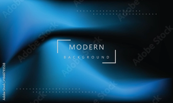 Obraz Dynamic colorful geometric gradient blue color mesh background vector