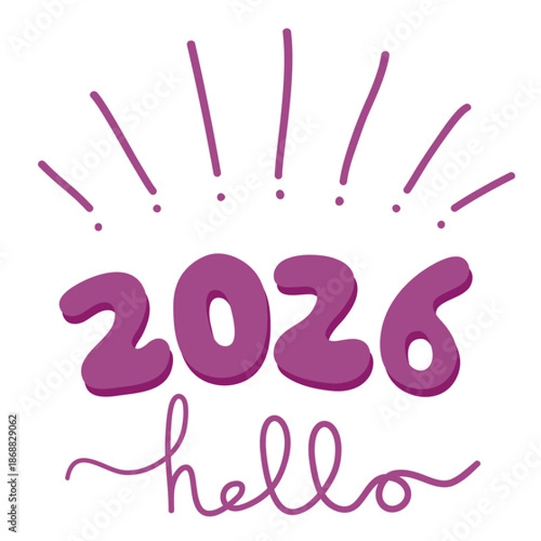 Fototapeta hello 2026