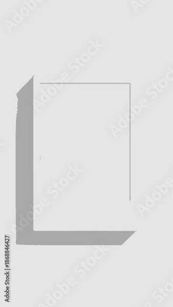 Obraz blank white board on white background