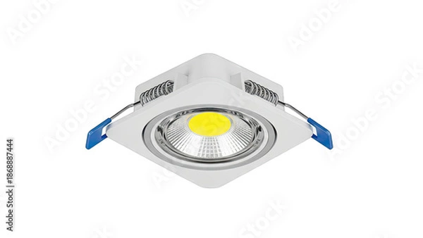 Obraz White Square Recessed LED Downlight